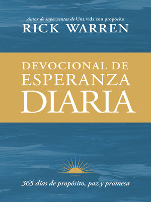 cover image of Devocional de esperanza diaria